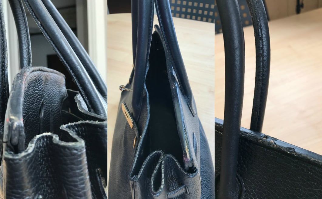 How to restore your Leather Bag Before and After